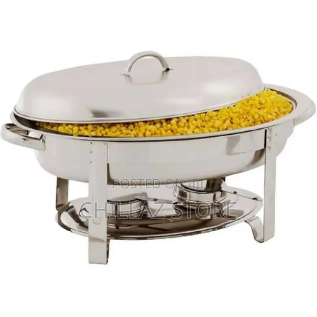 Oval Roll Top Chafing Dish Buffet Chafer Steam Food Warmer