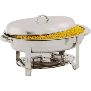 Oval Roll Top Chafing Dish Buffet Chafer Steam Food Warmer