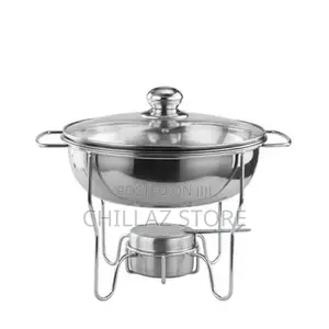 8L Stainless Steel Small Round Chafing Dish Food Warmer