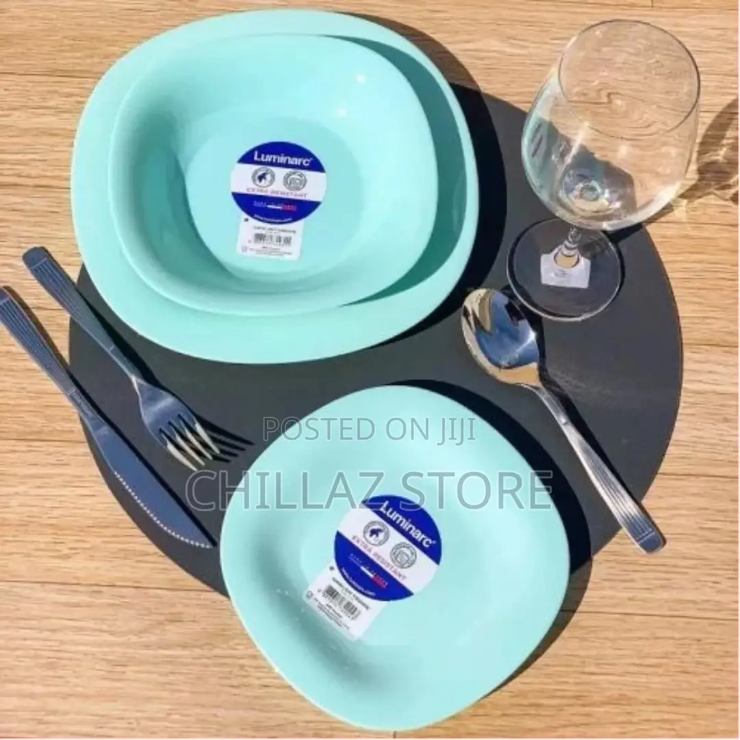 Luminarc Square Plain Design Dinner Plates