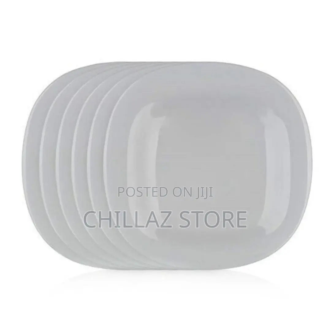 Luminarc Square Plain Design Side Plates