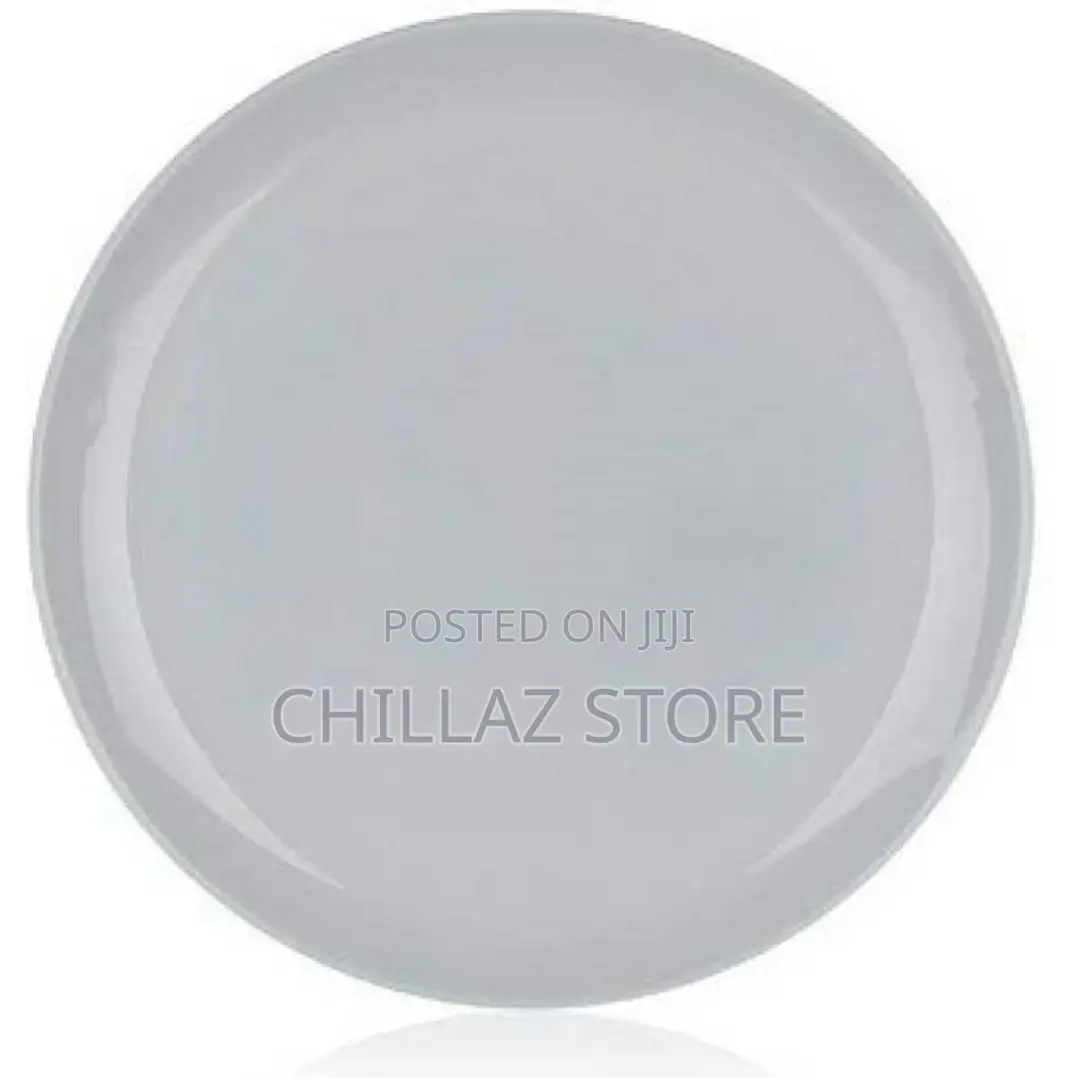 6picsluminarc Round Plain Design Dinner Plates –