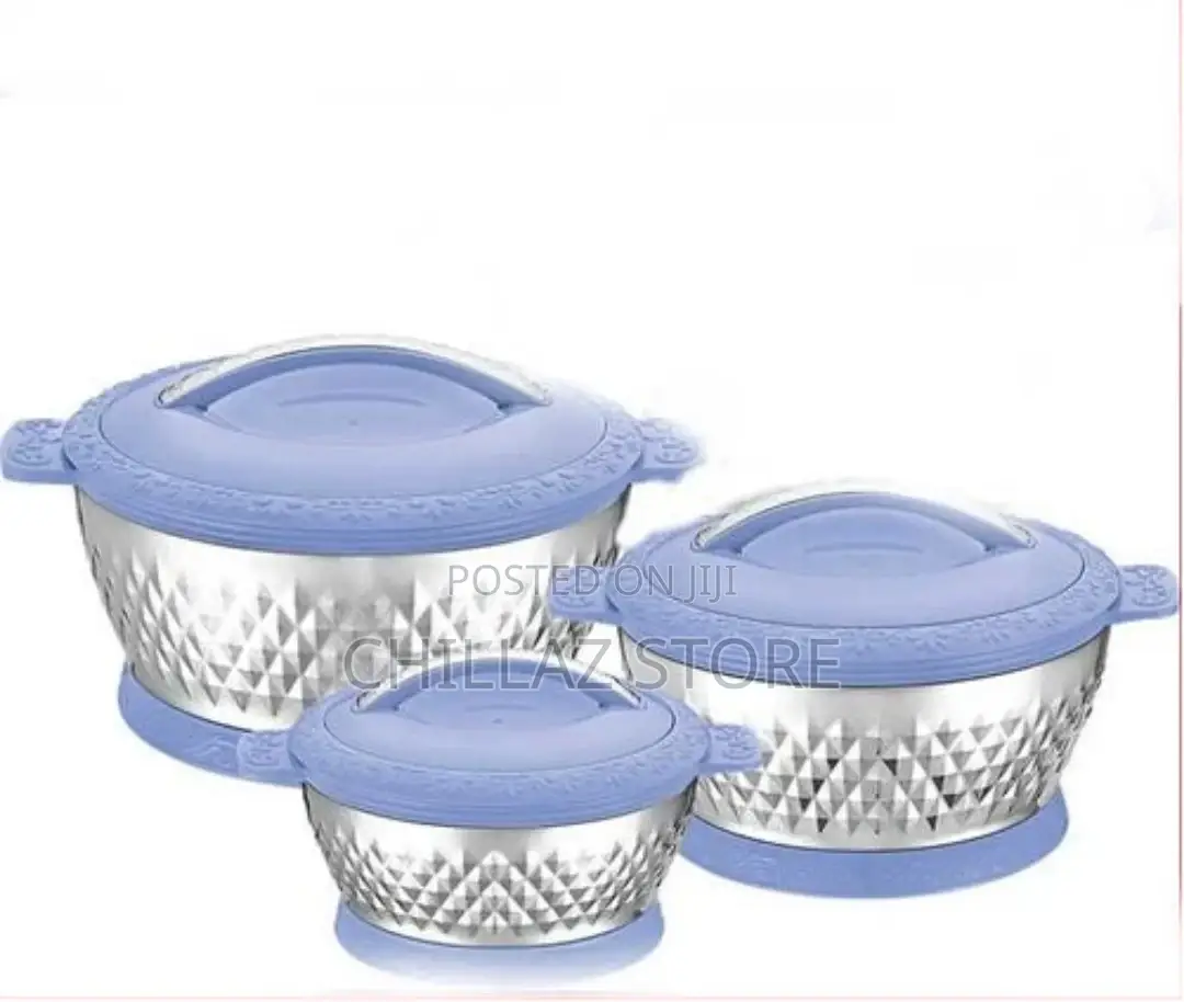 3pcs Insulated Hot Pot Dishes Food Warmer Casseroles