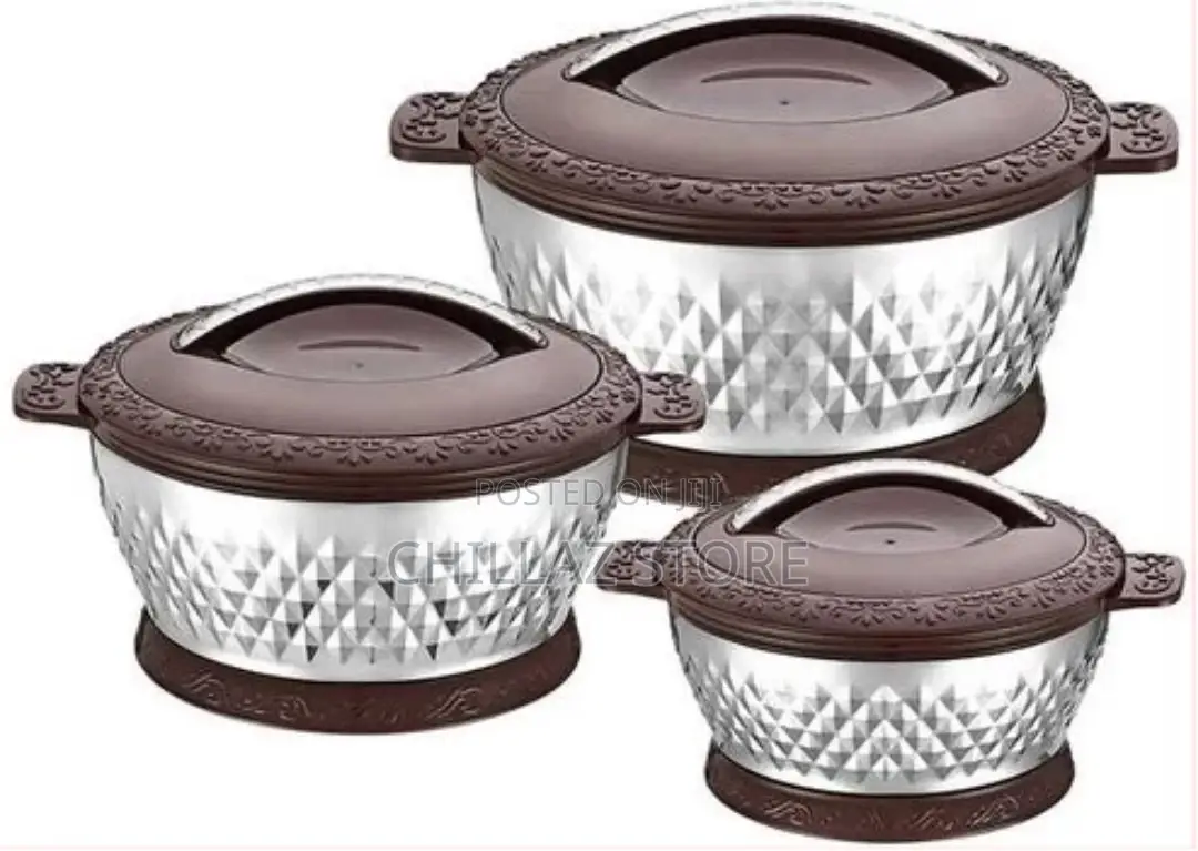 3pcs Insulated Hot Pot Dishes Food Warmer Casseroles
