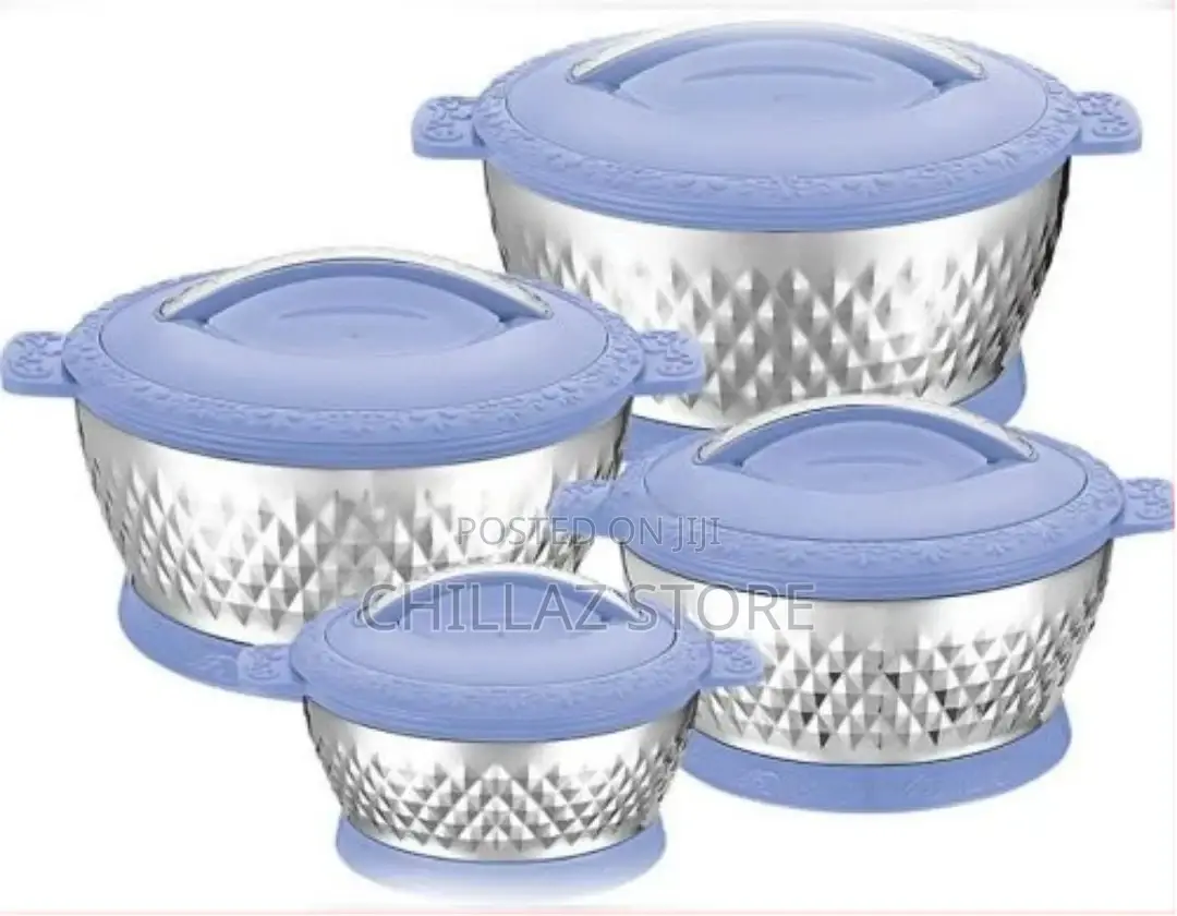 Lightbox 4 PCS Insulated Hot Pot Dishes Food Warmer