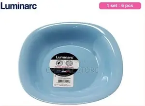 6 Pieces of Luminarc Square Plain Bowl Soup Plates