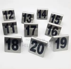 11-20 Stainless Steel Table Number Plate