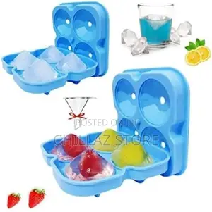 Silicone 4 PC Diamond Ice Cube Mould Tray