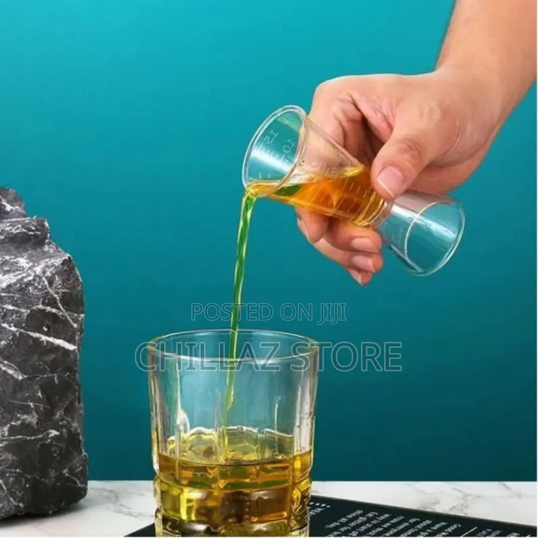 2 Pc 20cc Double Acrylic Jigger Cocktail Shot