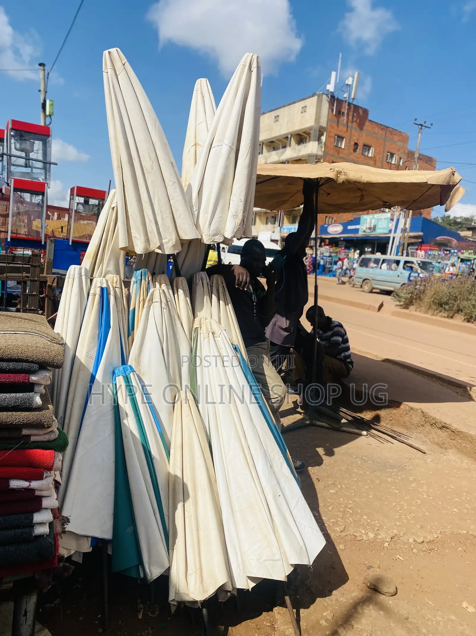 Mobile Money,Caperts and Chips Sun Umbrella