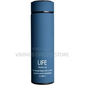 Life Home Thermos Tea Vacuum Flask With Filter - Blue