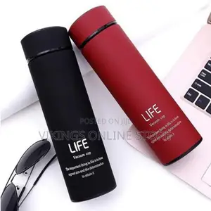Life Home Thermos Tea Vacuum Flask With Filter - Blue