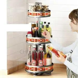 Kitchen Trolley Shelf Spice Storage Rack Organizer