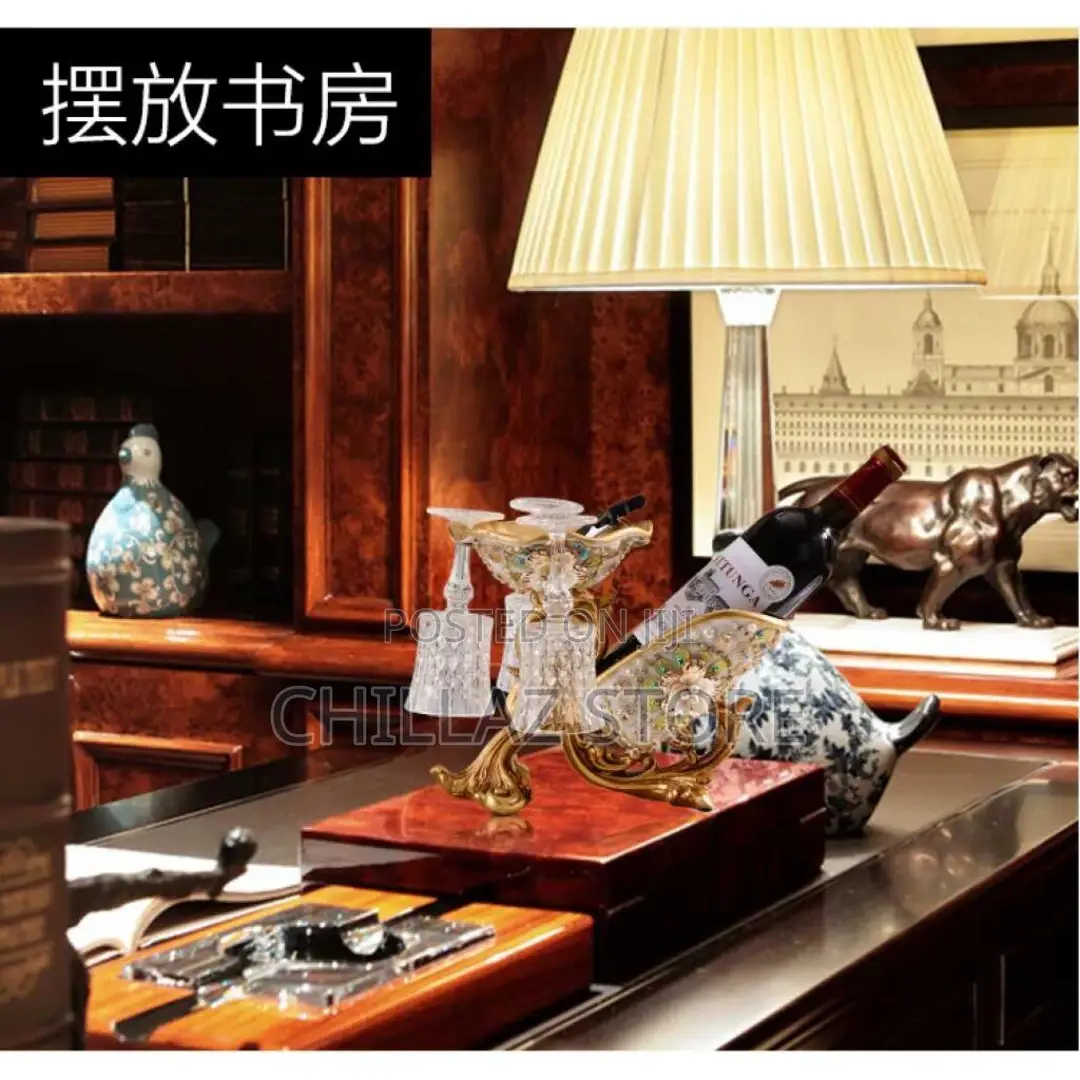 Tabletop Single Wine Accessory Bottle Holder,