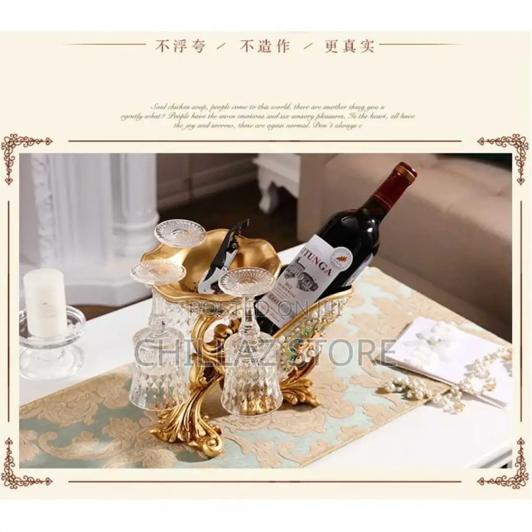 Tabletop Single Wine Accessory Bottle Holder,