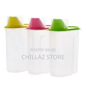 3 Piece 2.5 Food Plastic Storage Grains Cereal Containers