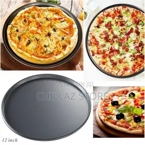 Non-Stick Pizza Steel Baking Round Oven Tray