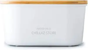 Bamboo Storage Bread Bin and Cutting Board Lid