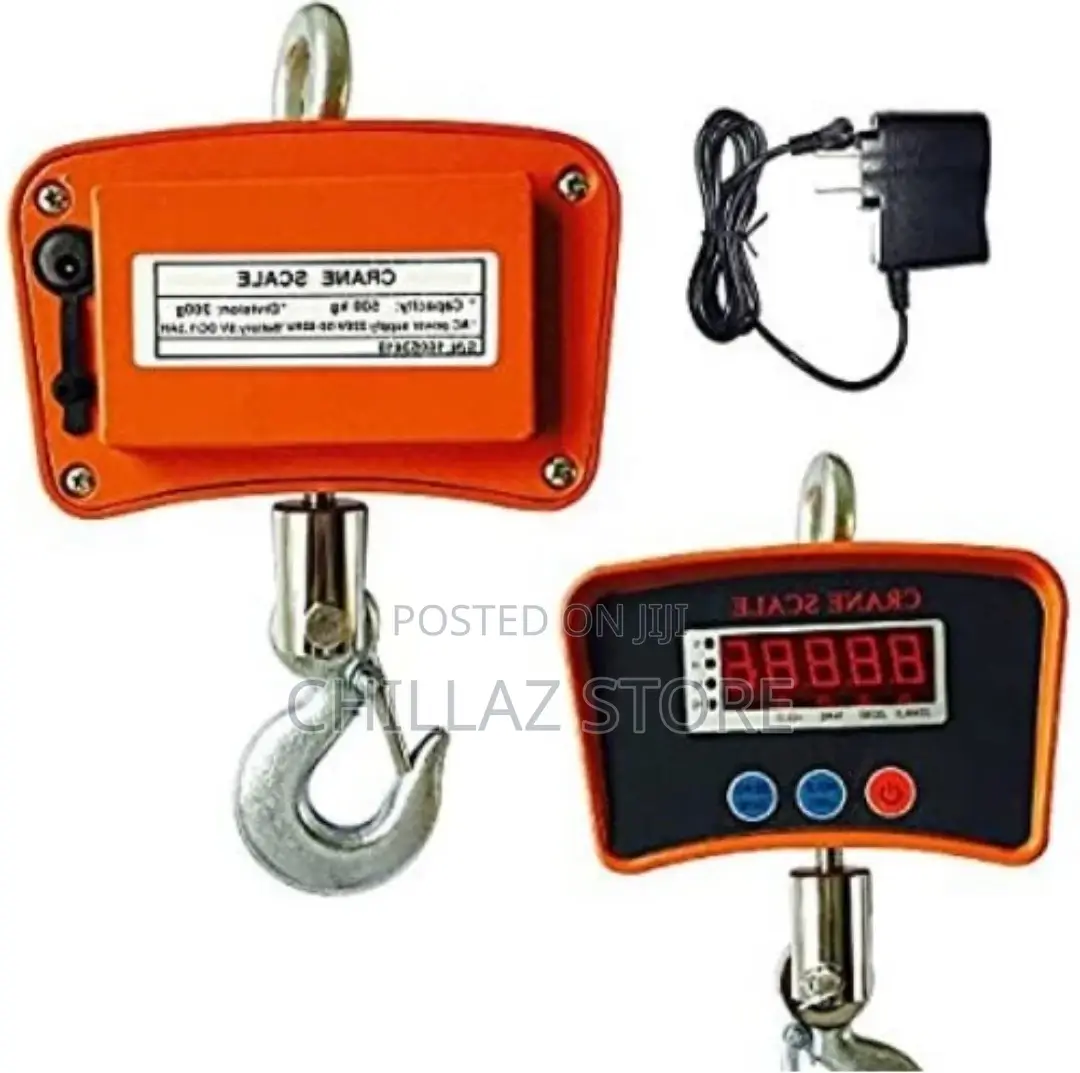 1 Tonne Rechargeable Hanging Crane Weighing Scale