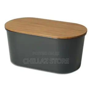 Bamboo Storage Bread Bin and Cutting Board Lid