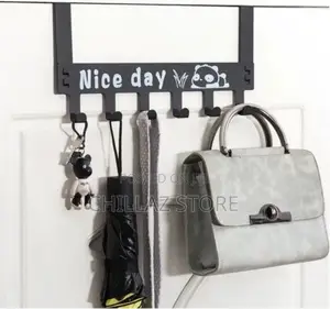 6 Hooks Nice Daymetal Hooksover Door Bagsclothes Hanger Rack