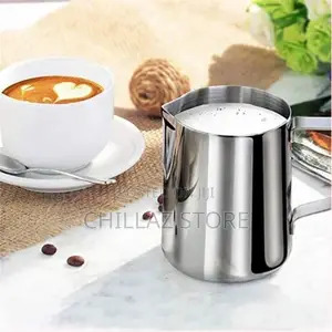 Milk Serving Cup 1L – Stainless Steel, Milk Jug for Coffee