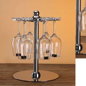 Rotating Stainless Steel Glass Holder