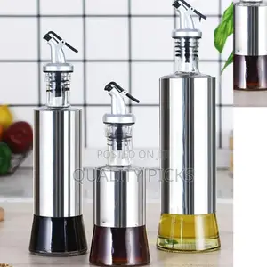 Glass Vinegar Oil Dispenser Bottle