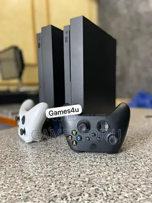 Used Xbox One X With 2 Game Controllers %^$$55
