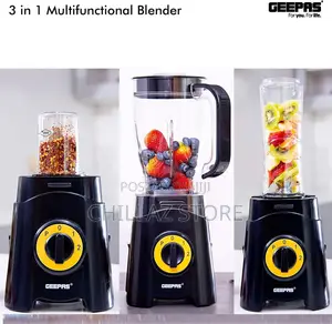 Geepas 3 in 1 Blender, Unbreakable Jar Smoothie Blender