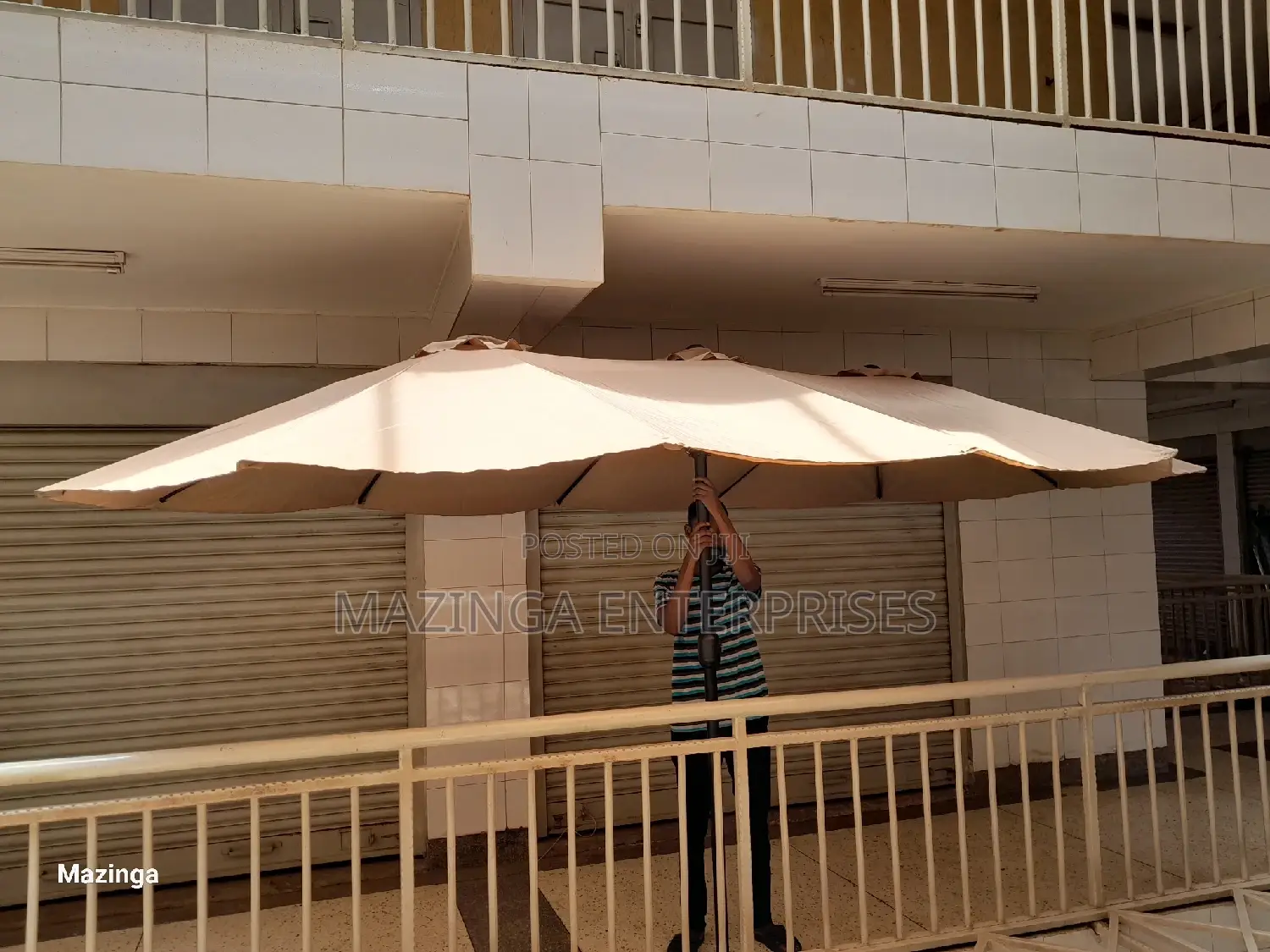 15ft Triple Phi-Villa Garden Sun Umbrella