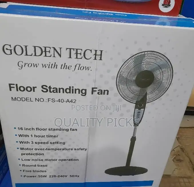 Electric Golden Tech Fan