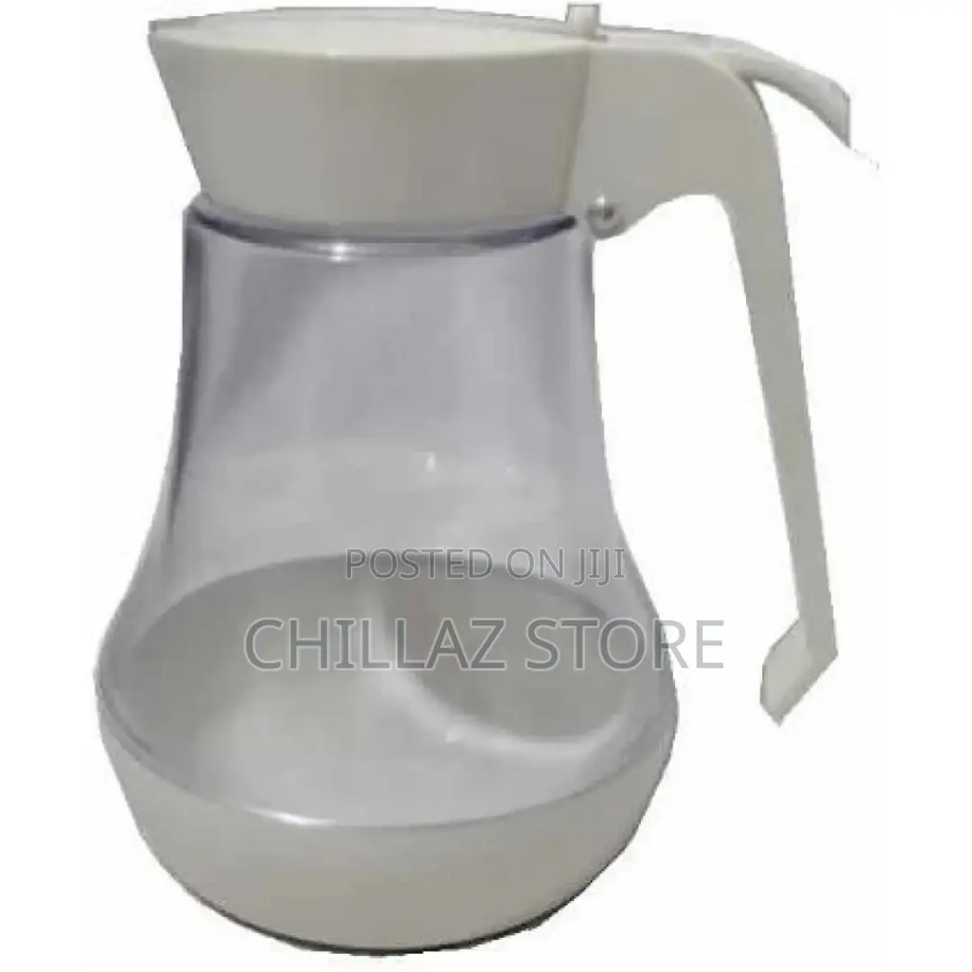 Plastic Sugar Dispenser Storage Jar- White