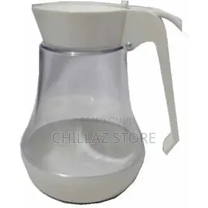 Plastic Sugar Dispenser Storage Jar- White