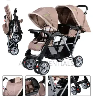 Foldable Twin Baby Double Stroller