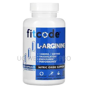 Fitcode, L-Arginine, Extra Strength, 1,500 Mg, 100 Caps
