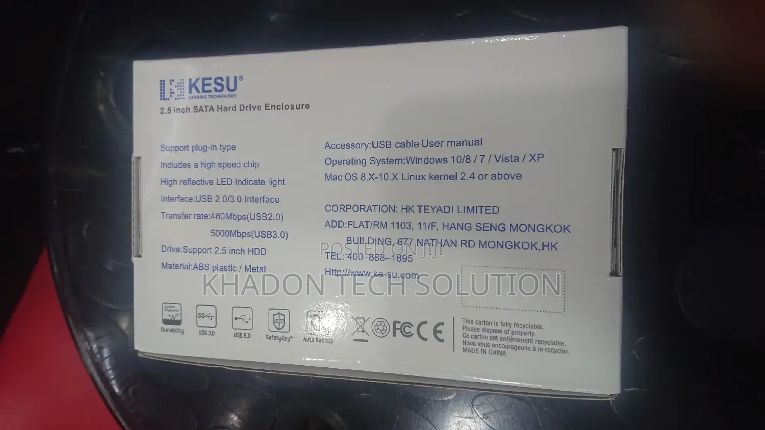 3.0 Kesu External Hard Disk Casing