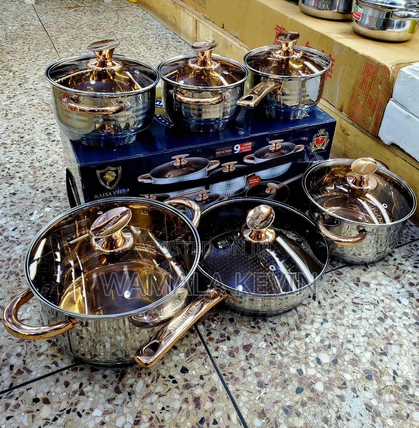 Stainless Steel Induction Cookware Set.