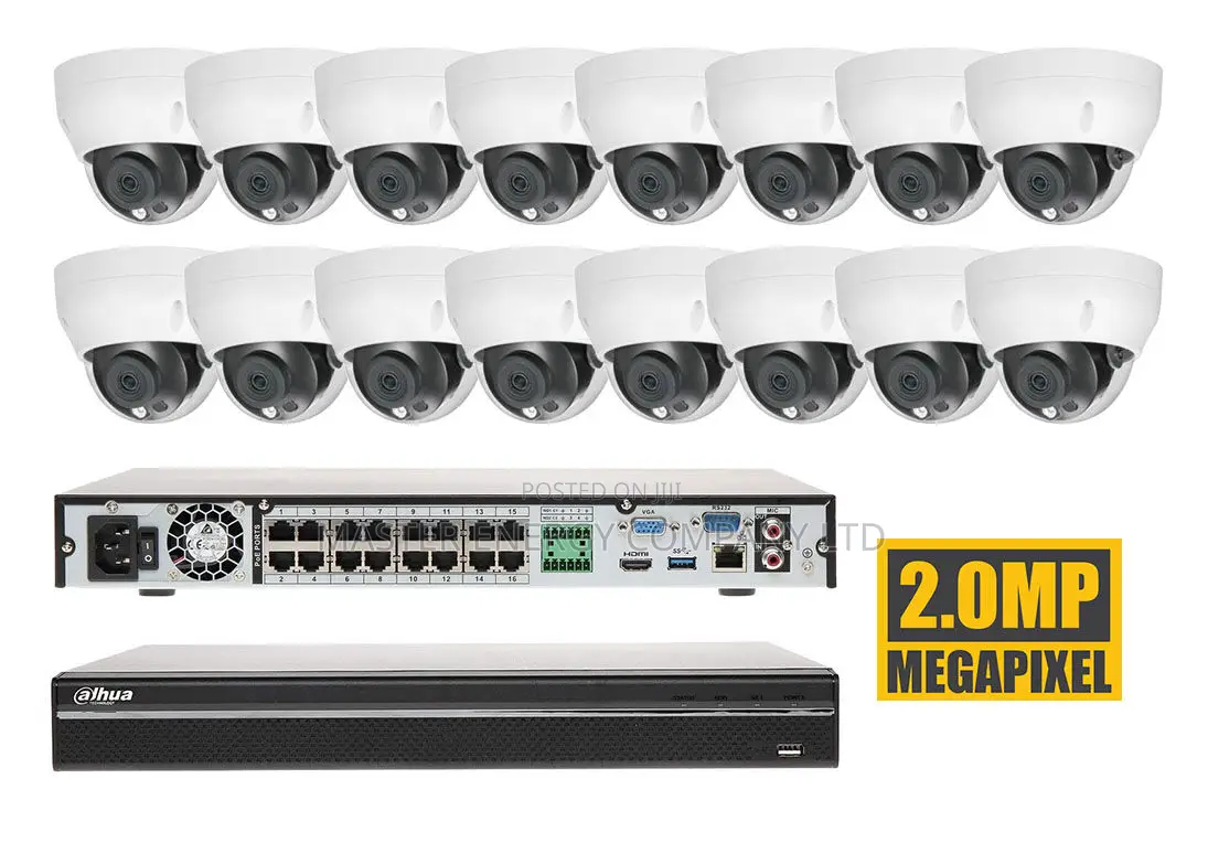 16 CHANNEL 2mp IP Cameras Full Kit