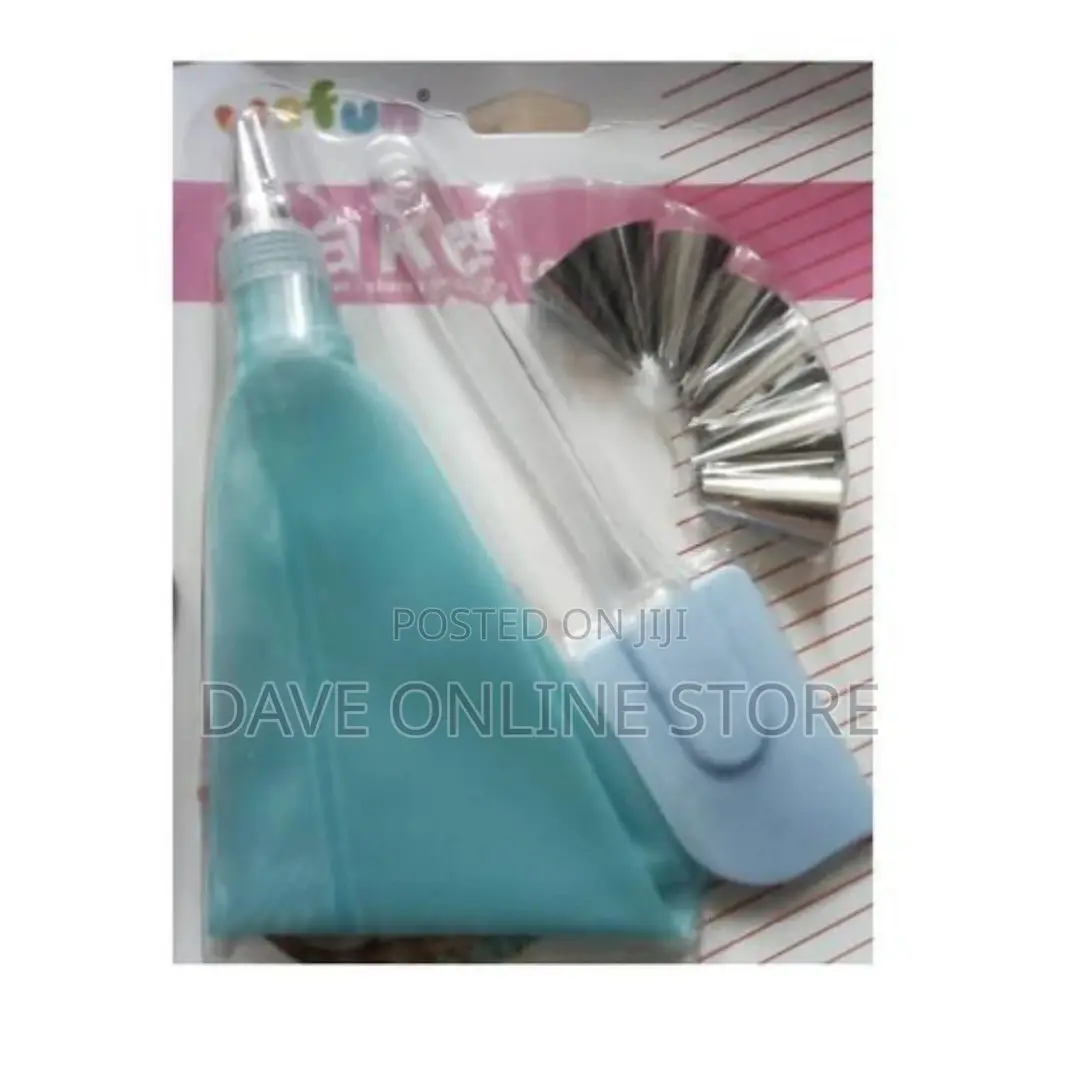Cake Icing Decorating Tool Kit With Spatulaand Pastry Bag-R