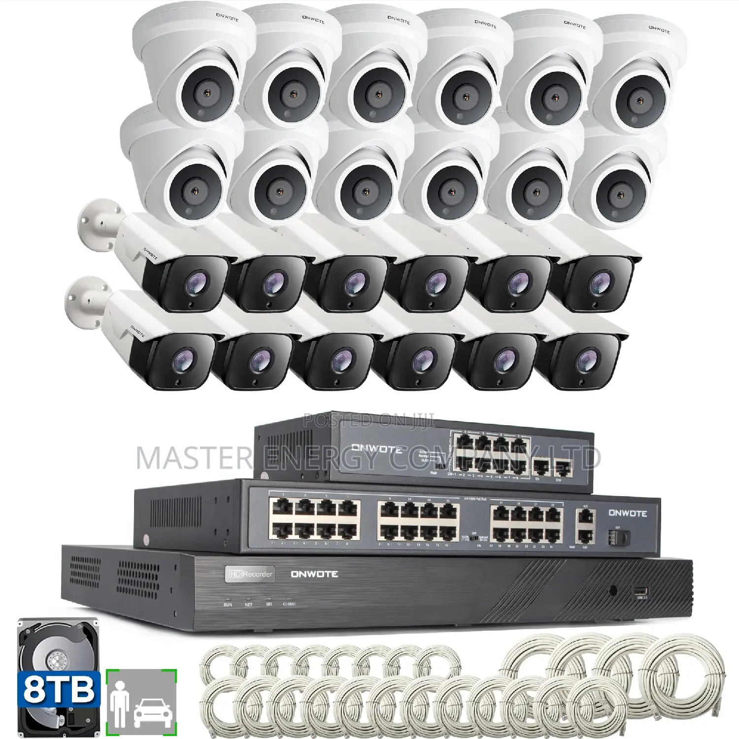 32 CHANNEL 2mp IP Cameras Full Kit Mm