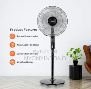 Geepas Stand Fan GF9488N Supper Silient and 2years Warranty