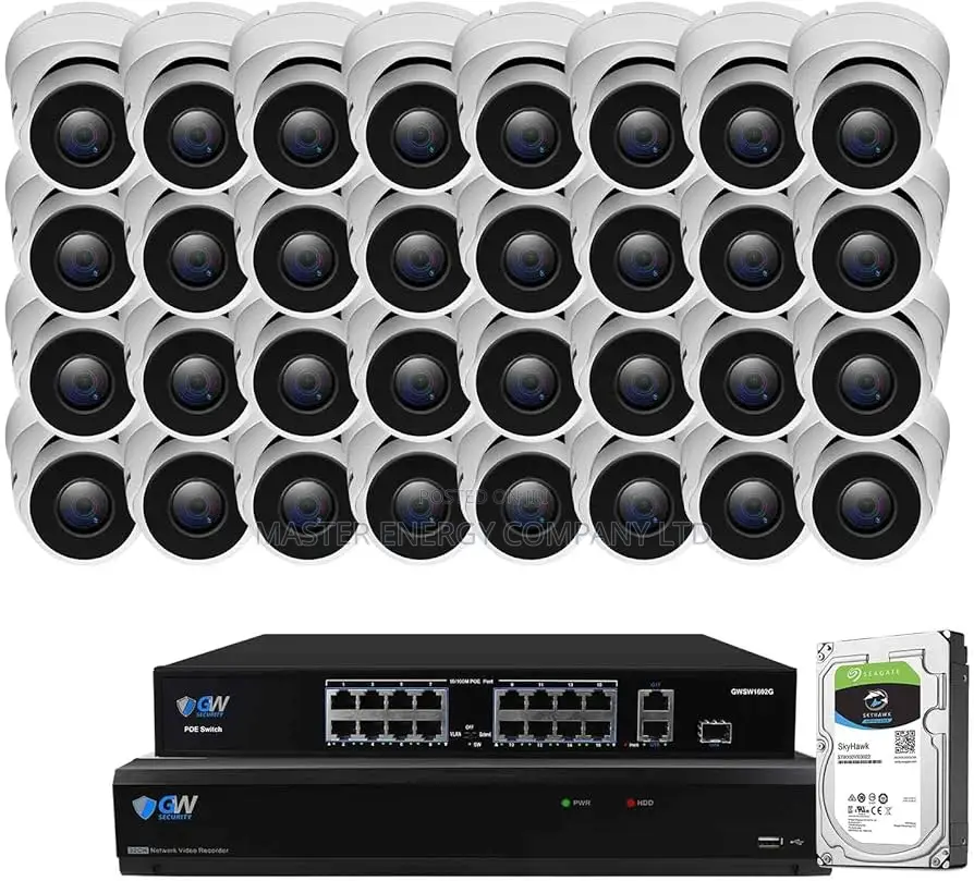 24 Channel 2mp IP Cameras Full Kit Y1
