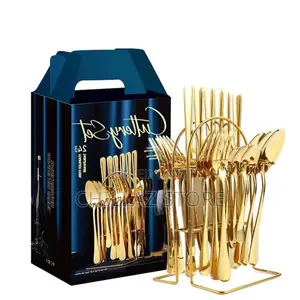 24pc Gold Cutlery Set