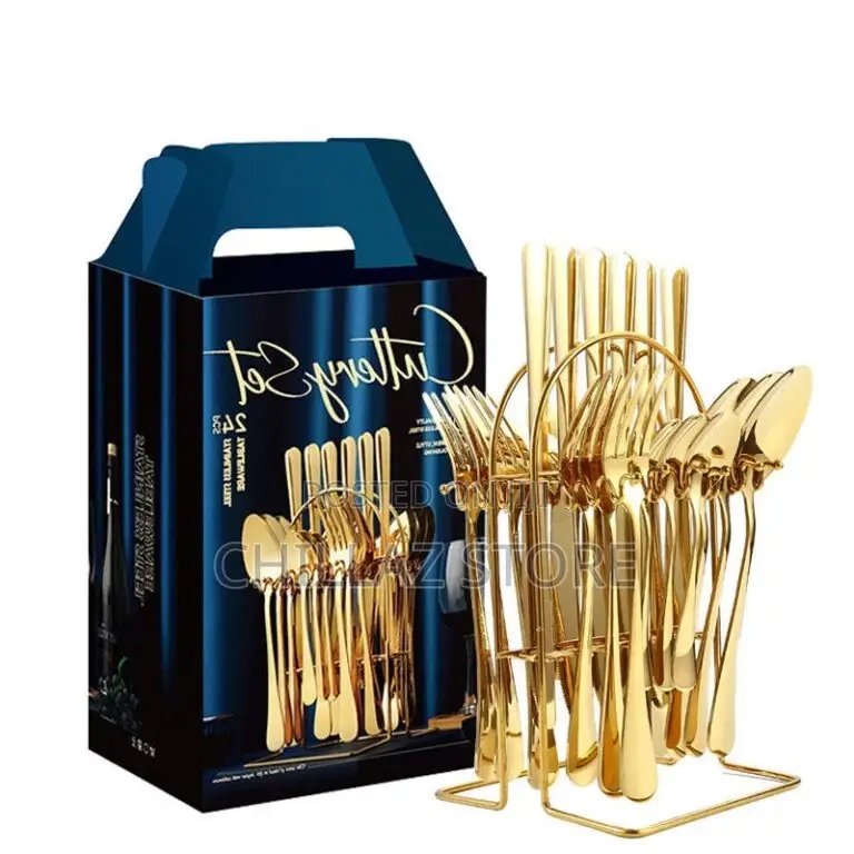 24pc Gold Cutlery Set