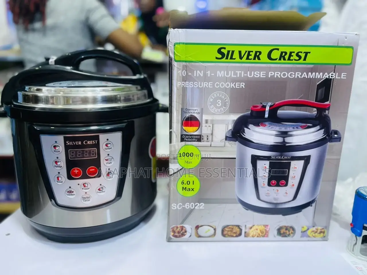 Silver Crest 10 in 1 Pressure Cooker 6ltrs