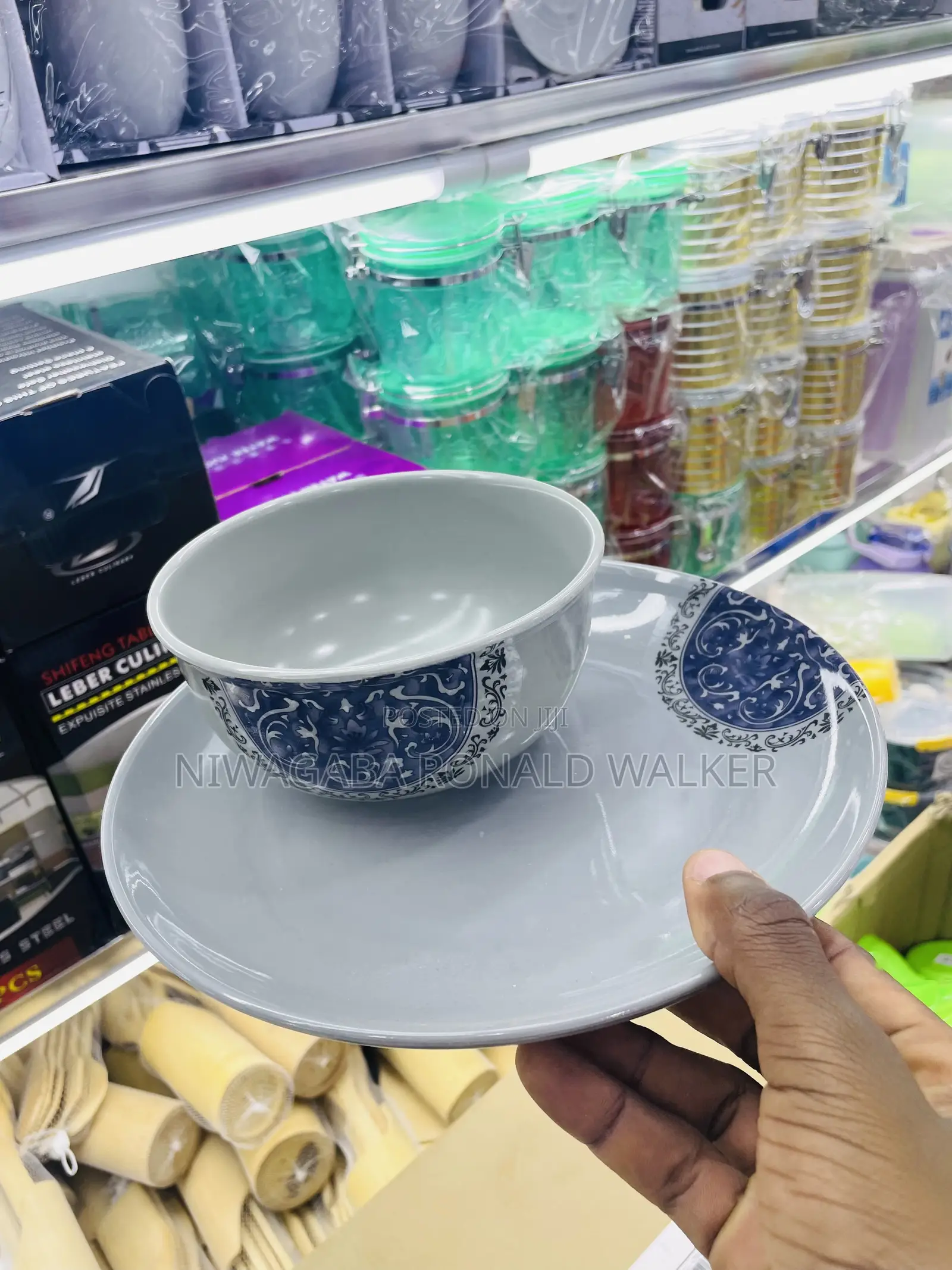 12pc Set Melamine Dinner Set “Plate Bowl”