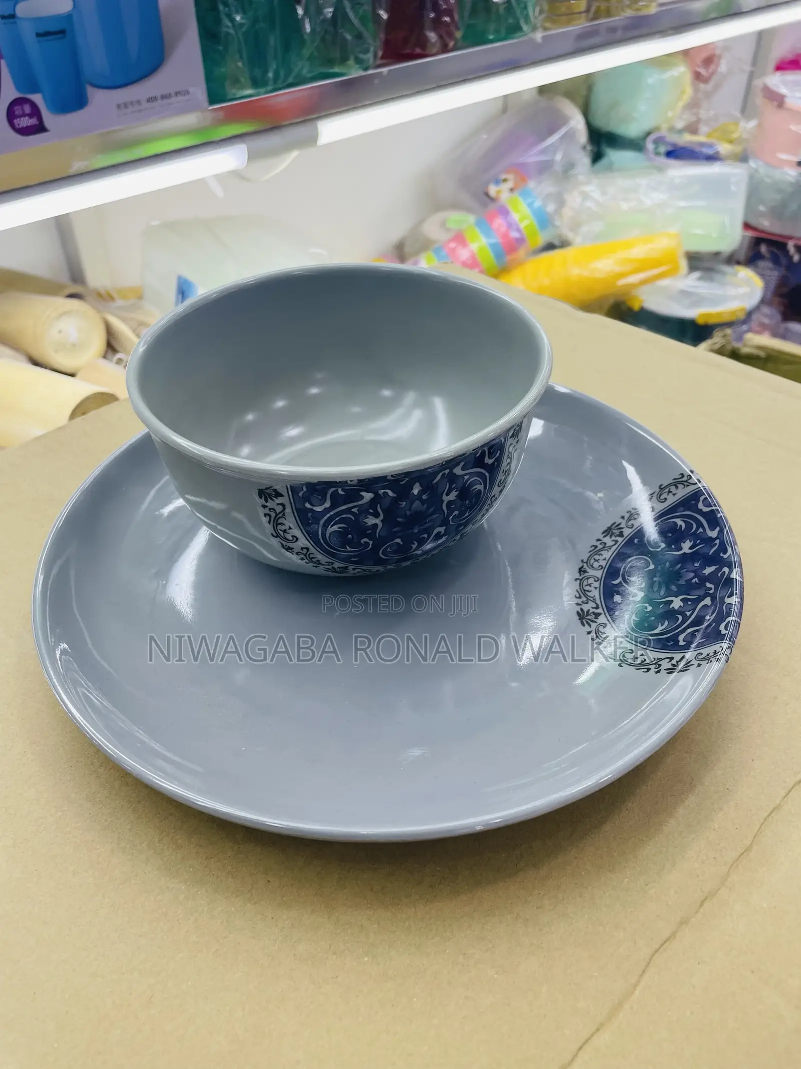 12pc Set Melamine Dinner Set “Plate Bowl”