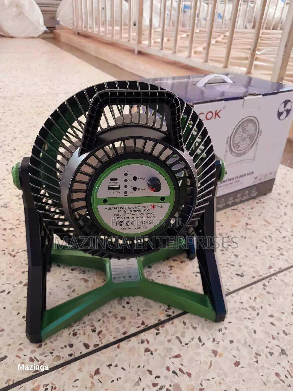 2in1 Camping,Table,Floor, Ceiling and Bedside Ringlight Fan