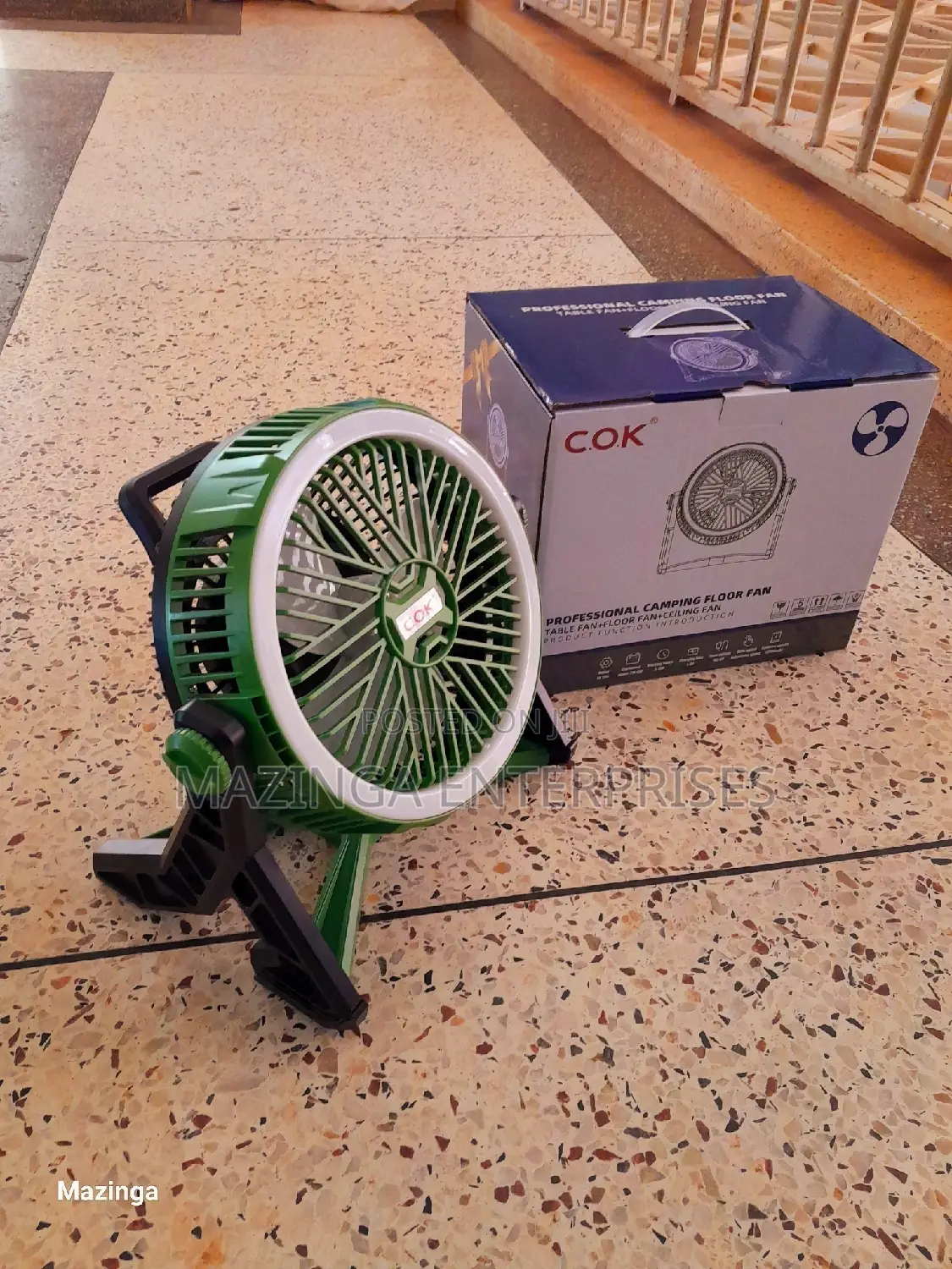 2in1 Camping,Table,Floor, Ceiling and Bedside Ringlight Fan